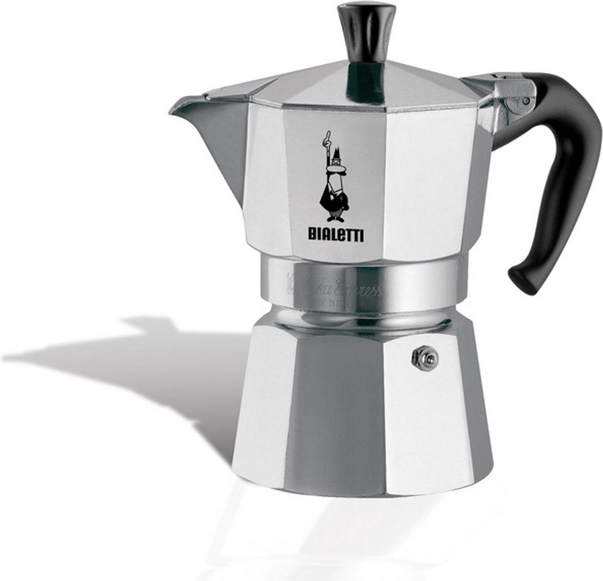 Bialetti Moka Express Percolator - Middel - 4 Kops - Zilver