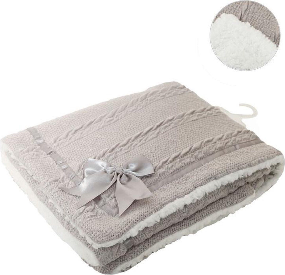 Soft Touch Deken Cheveron Junior Polyester Grijs
