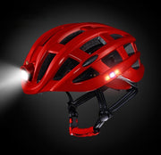 TBG Licht Fietshelm Fiets Ultralight Helm Integraal gegoten Mountain Road Fiets MTB Helmen Veilig Mannen Vrouwen 57-62cm Red