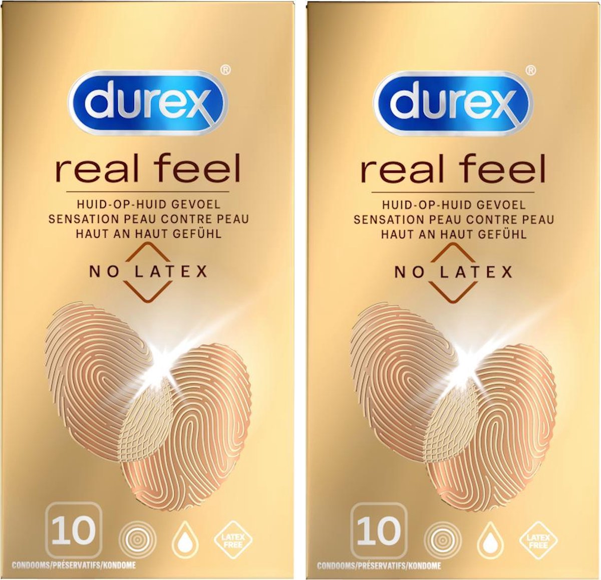 Voordeelpakket 2x 10 Real Feeling condooms (latexvrij)