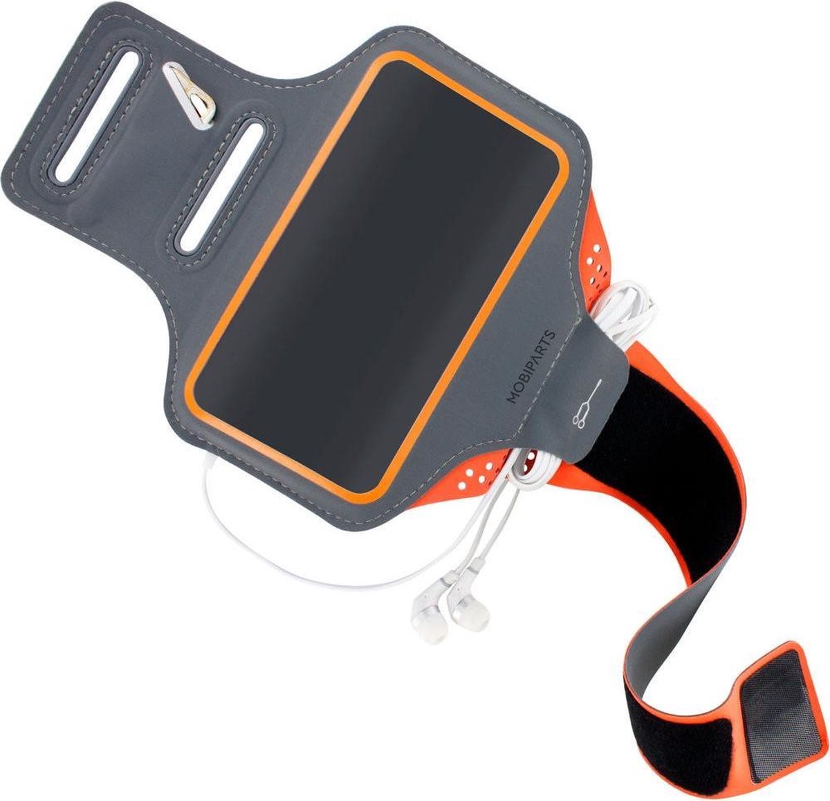 Mobiparts Comfort Fit Sport Armband Samsung Galaxy S20Plus Oranje