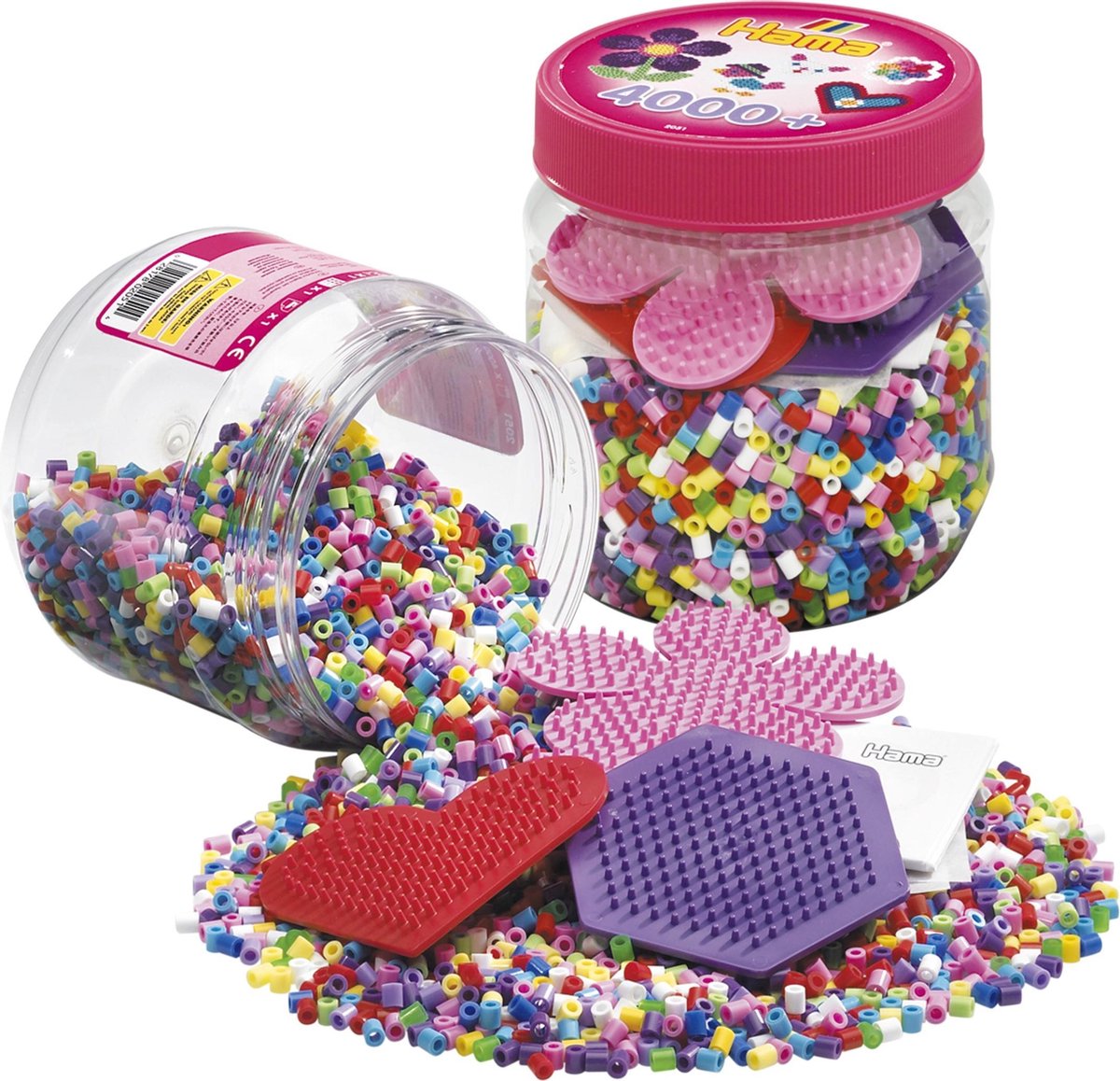Hama 2051 Tub 4000 Beads Pink