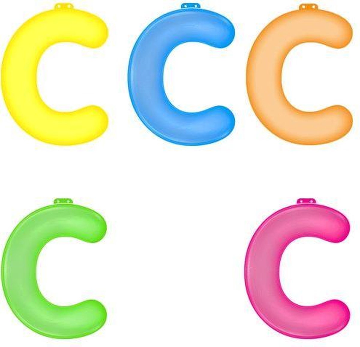 Opblaas letter C  Blauw