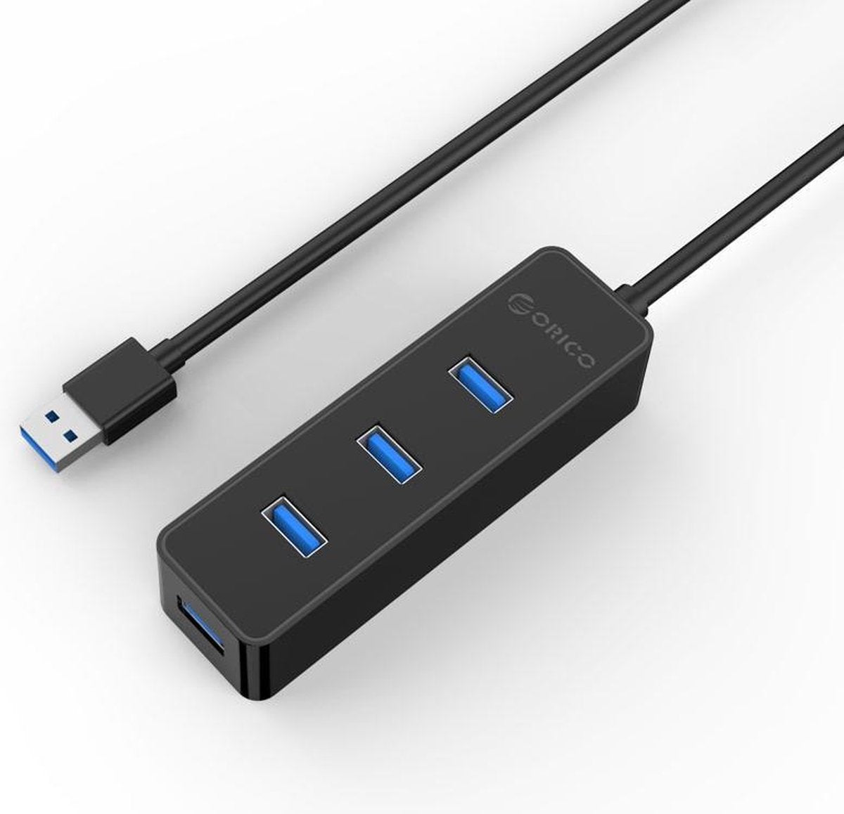 Orico USB hub met 4 poorten - USB3.0 - busgevoed / zwart - 0