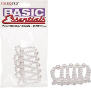 Basic Essentials® Pearl Stroker Beads - 2.75 - Cock Rings -