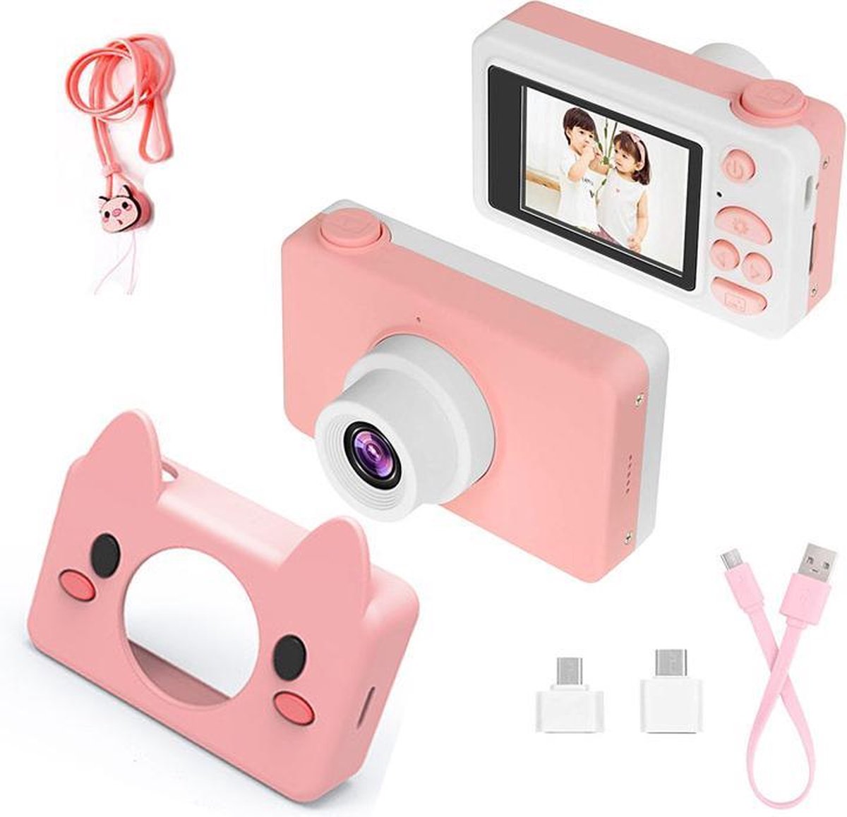 El Royal - Inclusief SD kaart  -  Selfie Vlog Video Fotocamera - Speelgoed - Kindercamera - Digitale camera voor kinderen - Camera