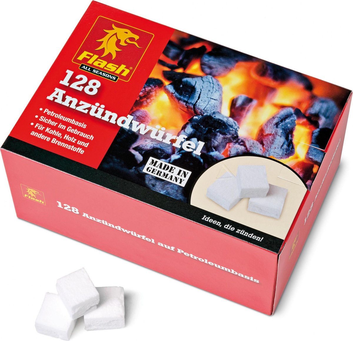 Aanmaakblokjes wit 128 stuks Voordeelverpakking