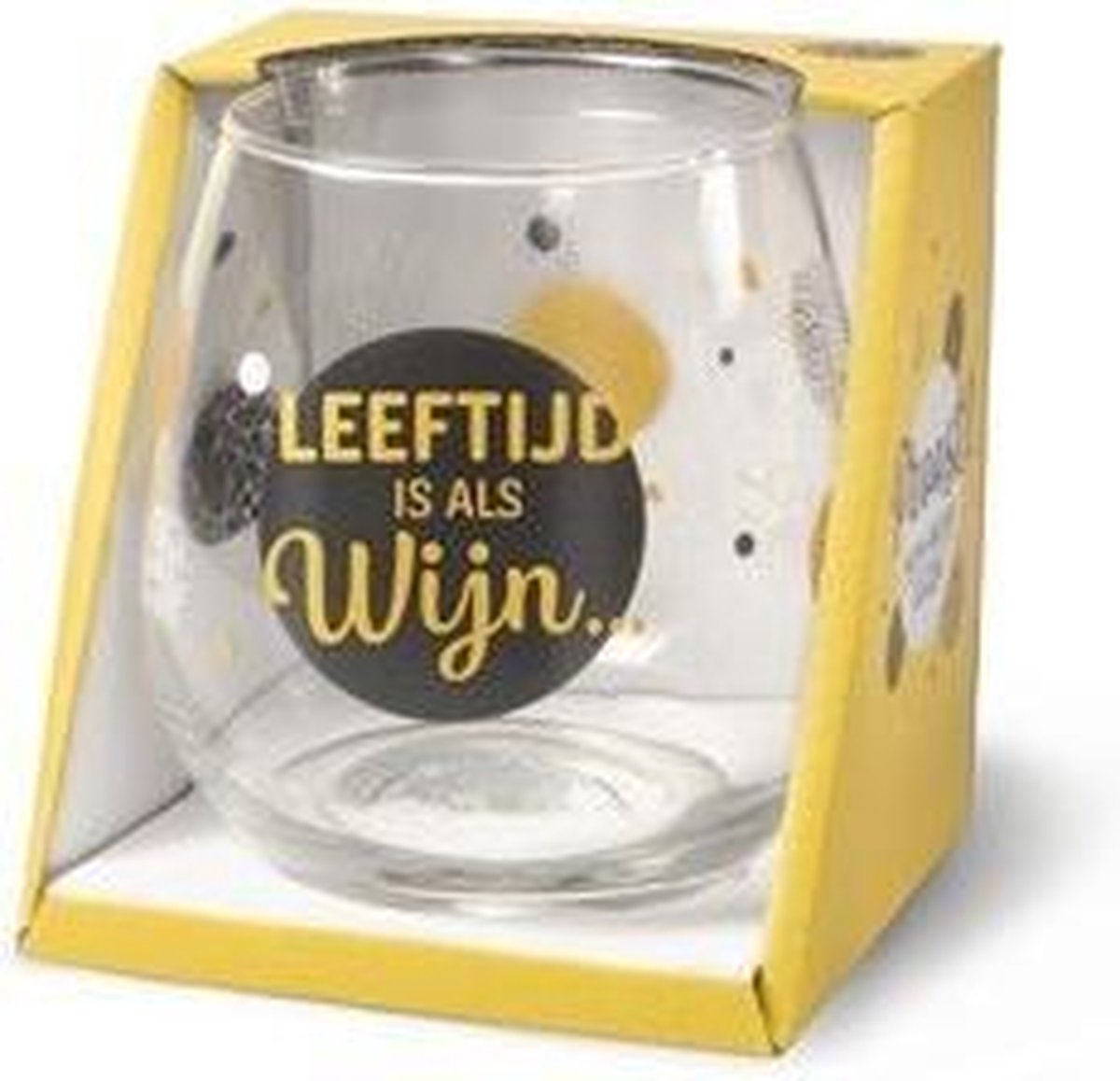 Wijn- waterglas - Leeftijd is als wijn