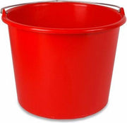 Glazenwasser/ bouw emmer 12 liter rood