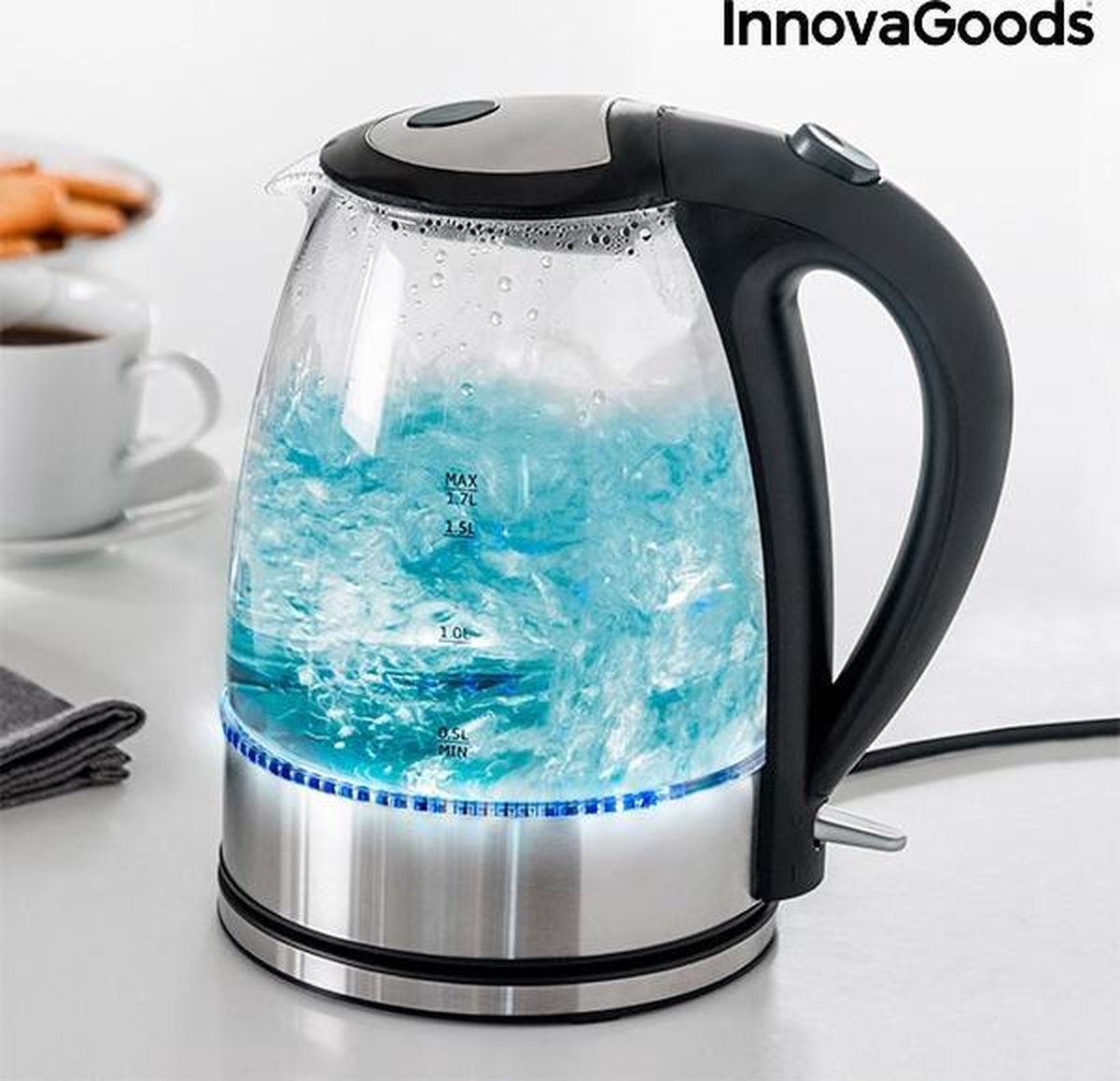 InnovaGoods Waterkoker met Ledlicht