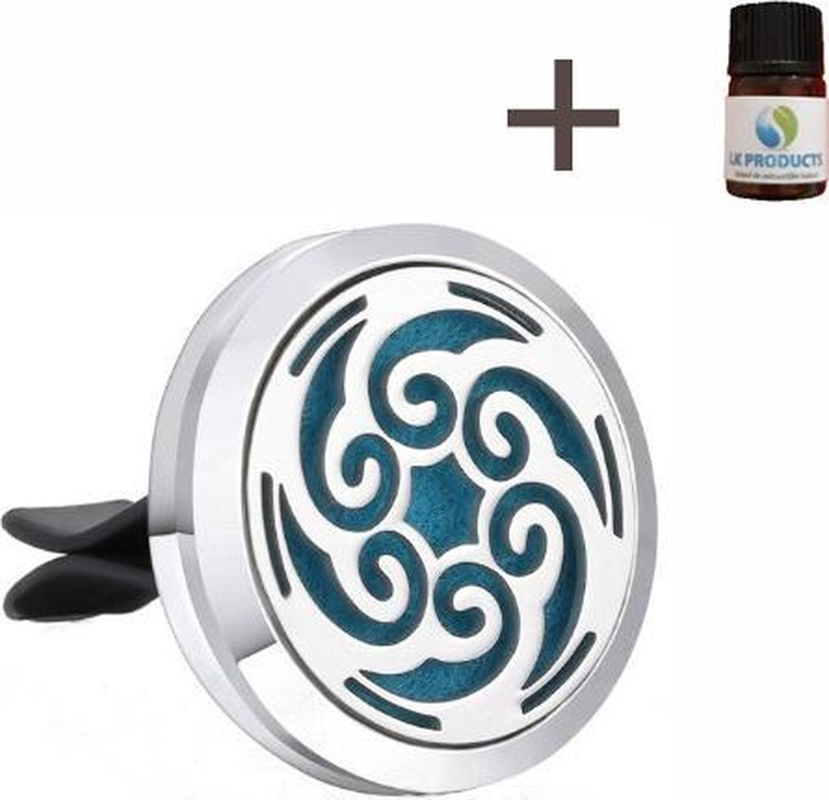 Auto geurverfrisser Spinning - Japanse muntolie - 5 kleurenpads - cadeau