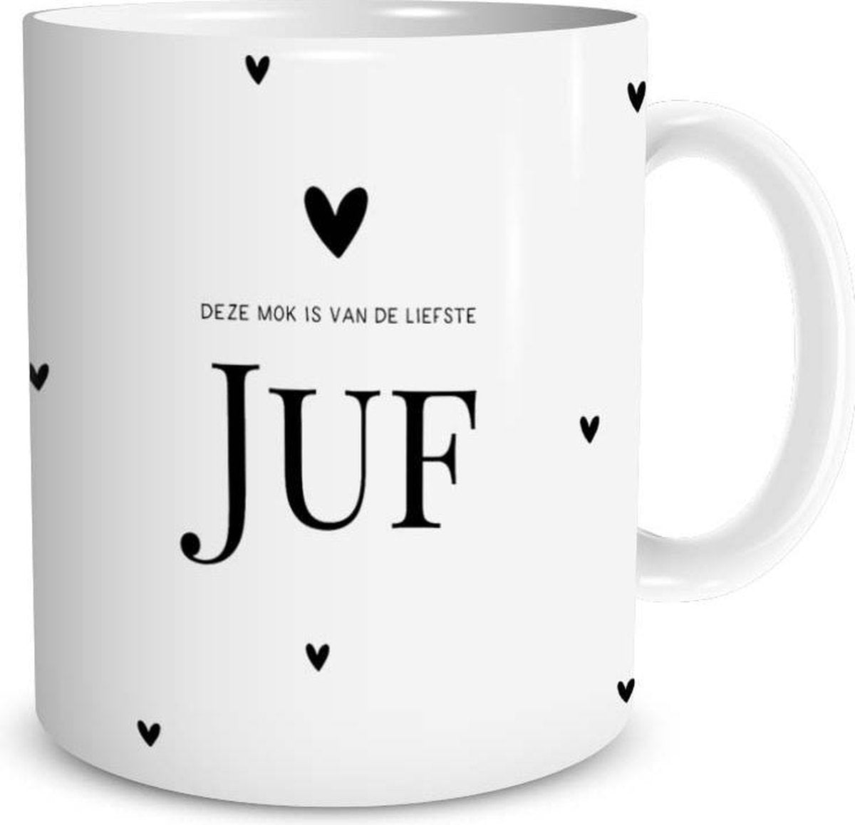 Mok - Bedankt Juf (Liefste Juf Hartjes) - DagelijkseBroodkruimels