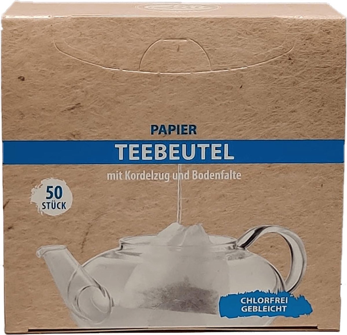 Theefilter Cha Cult met koord - Wit - Papier - 50 stuks