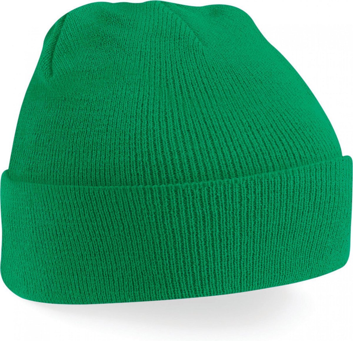 skimuts kelly green | klassieke gebreide muts in 30 verschillende kleuren| tweelaags gebreid
