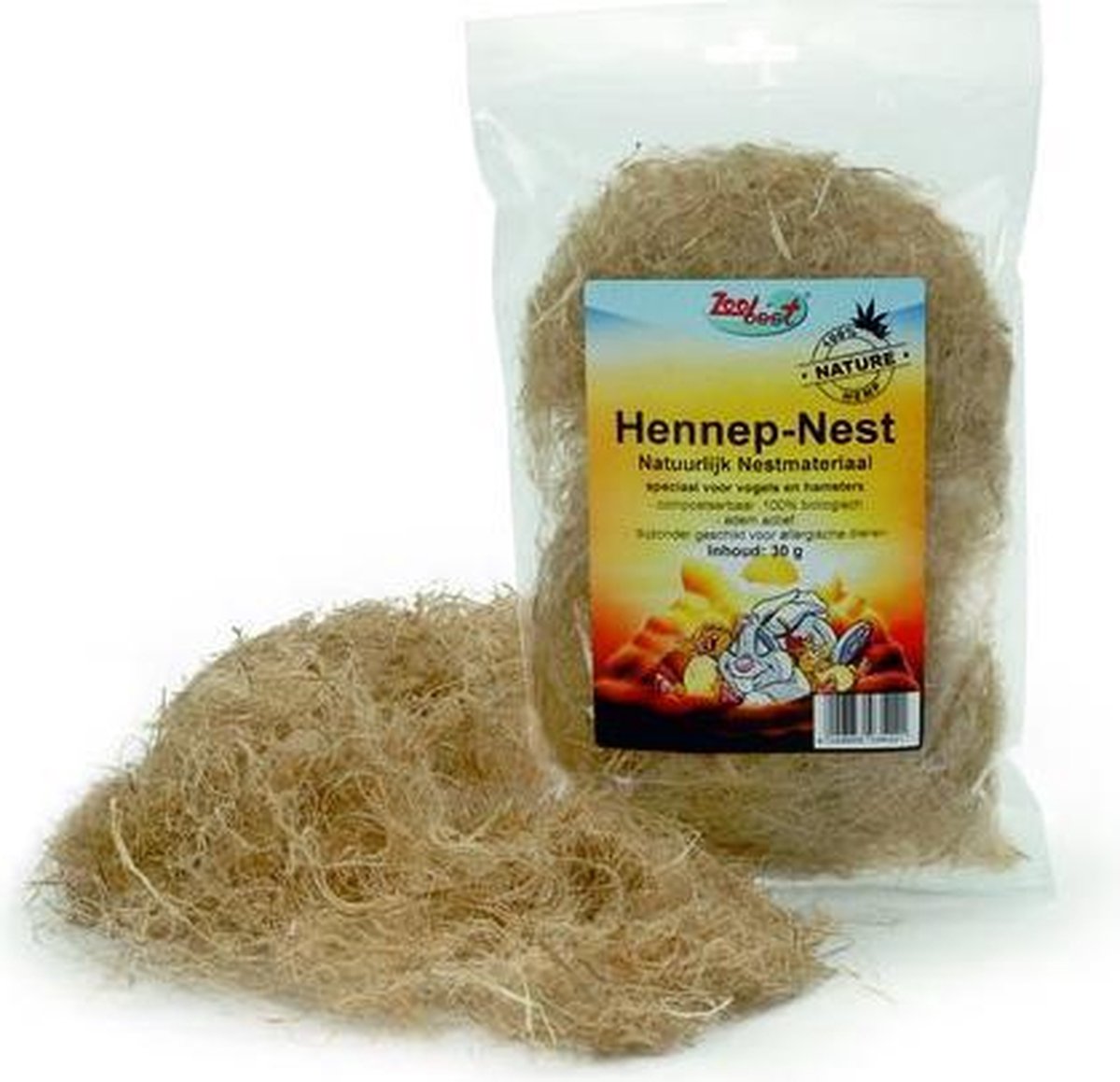 Knaagdier hennep nestmateriaal - 30g