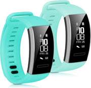 kwmobile 2x horlogeband voor Huawei Band 2 / Band 2 Pro - siliconen band voor fitnesstracker - mintgroen / turquoise