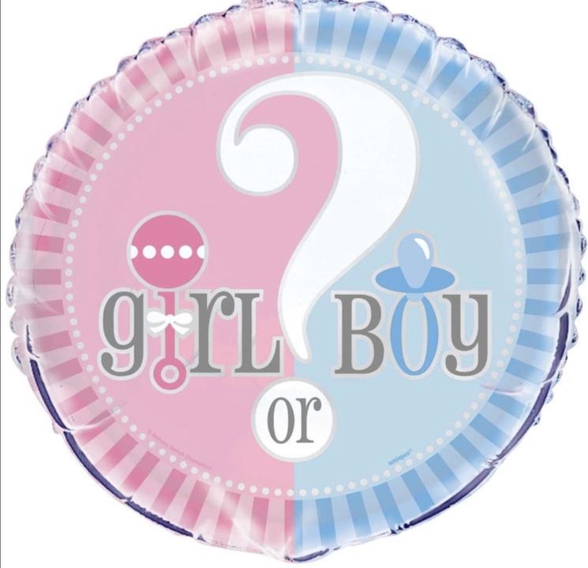 He or She Gender Reveal Ballon 18 Inch