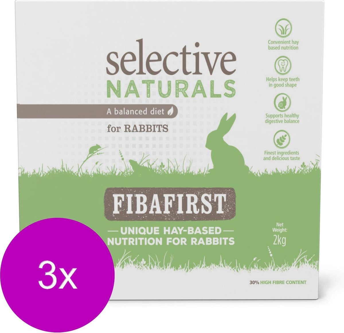 Supreme Fibafirst Rabbit - Konijnenvoer - 3 x 2 kg