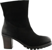 SPM Navarra Snow Ankle Boot - Dames  Enkellaars met Hak - Zwart - Maat: 36