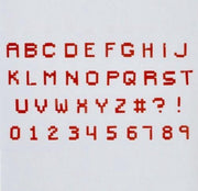 FMM Alphabet & Numbers Tappits Pixel Upper Case