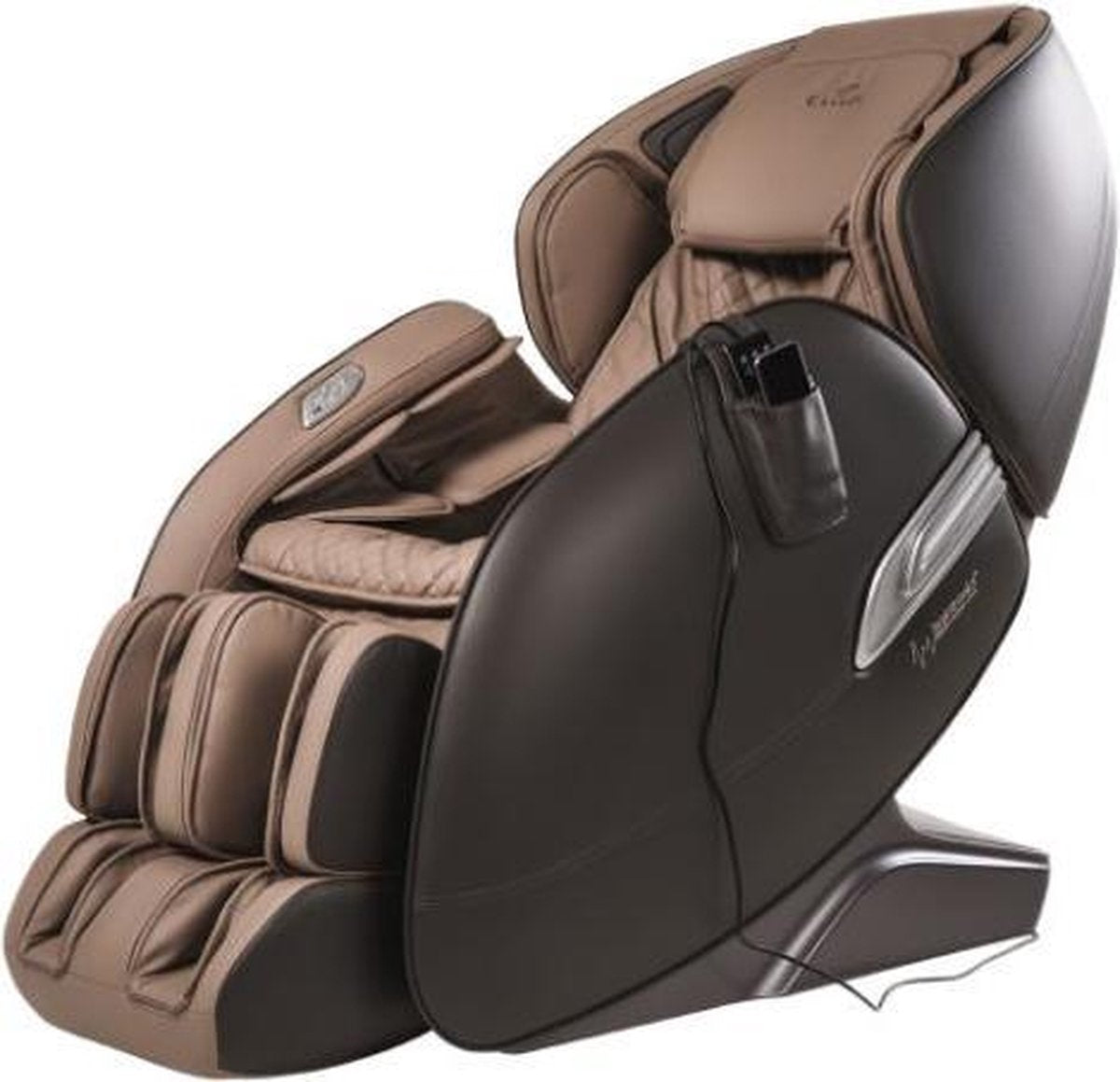 Massagestoel Casada Alphasonic II Crème Bruin met Shiatsu - Infrarood - Magneet therapie - Acupressuur - Gua Sha en meer