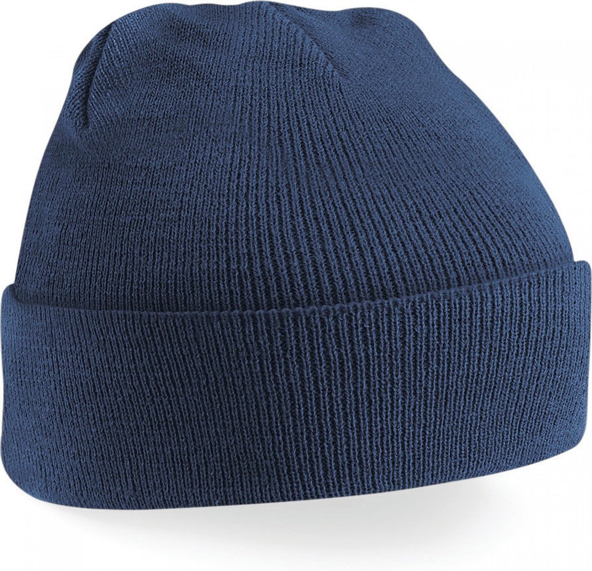 Schaatsmuts French Navy| klassieke gebreide muts in 30 verschillende kleuren| tweelaags gebreid