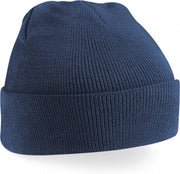 Schaatsmuts French Navy| klassieke gebreide muts in 30 verschillende kleuren| tweelaags gebreid
