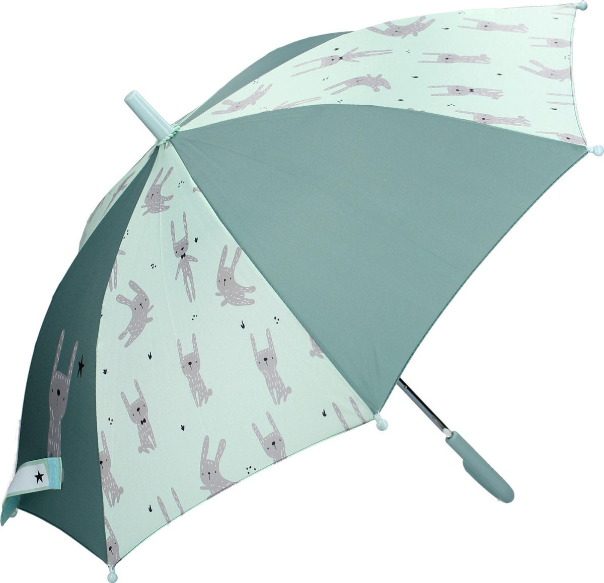 Kidzroom Fearless & Cuddle Mint paraplu - 44 x 78 cm | - Mint