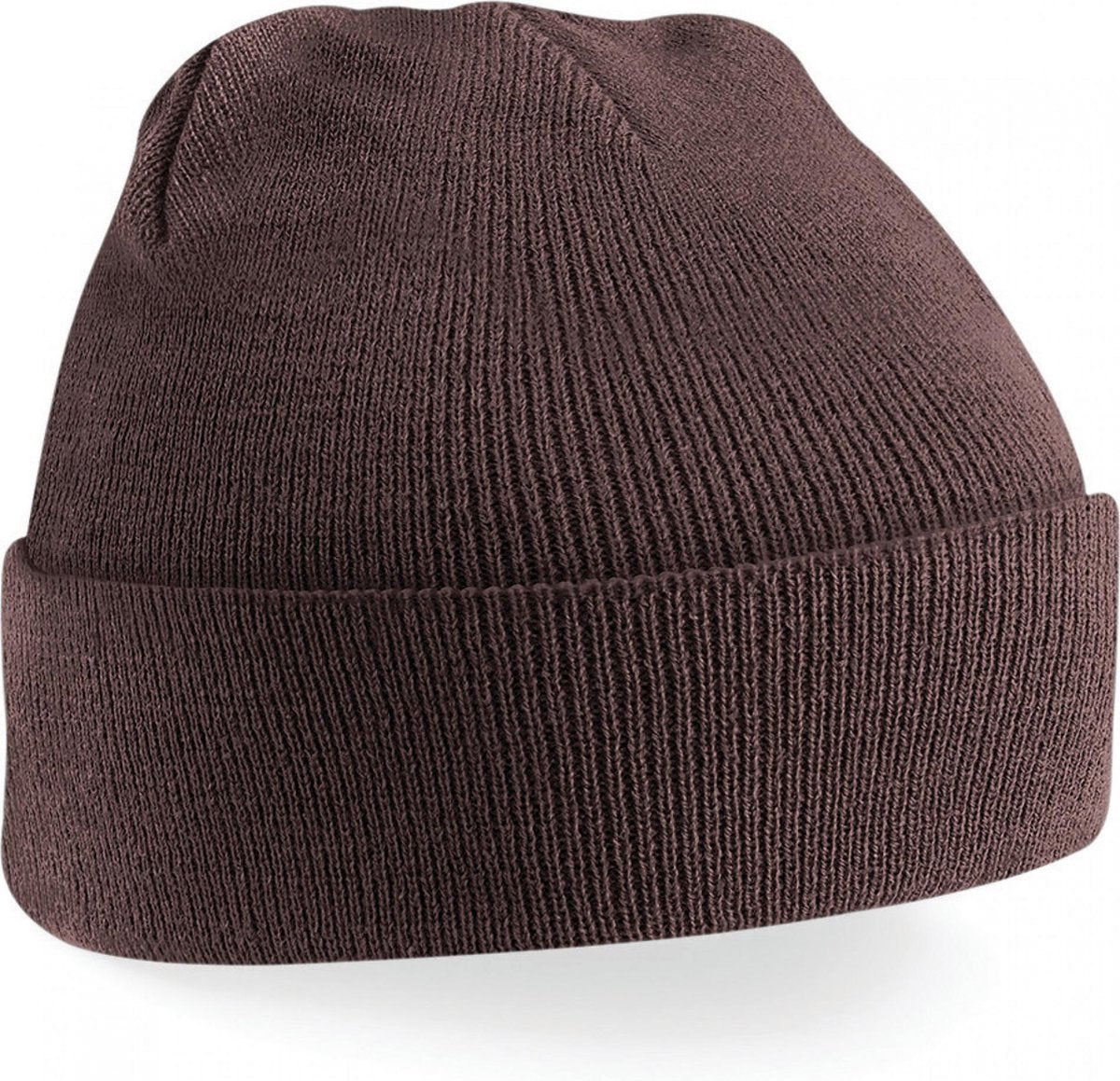 wintermuts chocolate| klassieke gebreide muts in 30 verschillende kleuren| tweelaags gebreid
