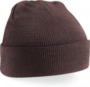 wintermuts chocolate| klassieke gebreide muts in 30 verschillende kleuren| tweelaags gebreid