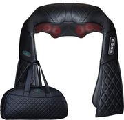 Oliver James® - Shiatsu - Elektrische nek/rug/schouders message - Messagekussen - Messagestoel -  8 Roterende ballen met warmte functionaliteit -  Verzacht spierpijn en stress thuis op kantoor en op vakantie - Met draagtas