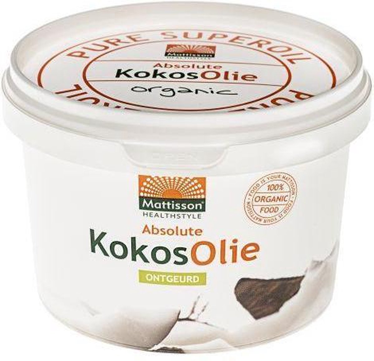 Mattisson Kokosnoot Olie - 470gr - Voedingssupplement