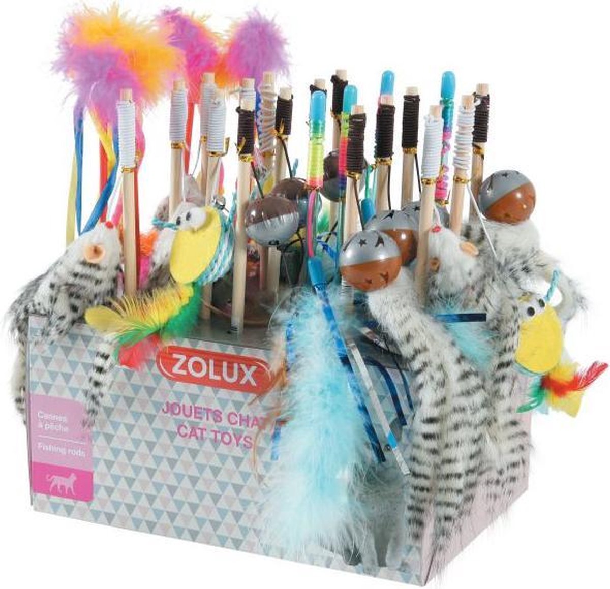 Zolux display kattenhengels assorti 24 st