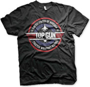 Top Gun Heren Tshirt -S- Fighter Weapons School Zwart