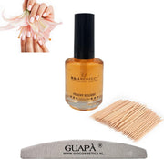 GUAPÀ® Nagelriemolie Peach 5 ml | Cuticle Oil + Nagelvijl 100/180 + Cuticle Pusher | Nagelriem Duwer