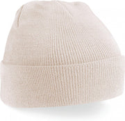 wintermuts sand| klassieke gebreide muts in 30 verschillende kleuren| tweelaags gebreid