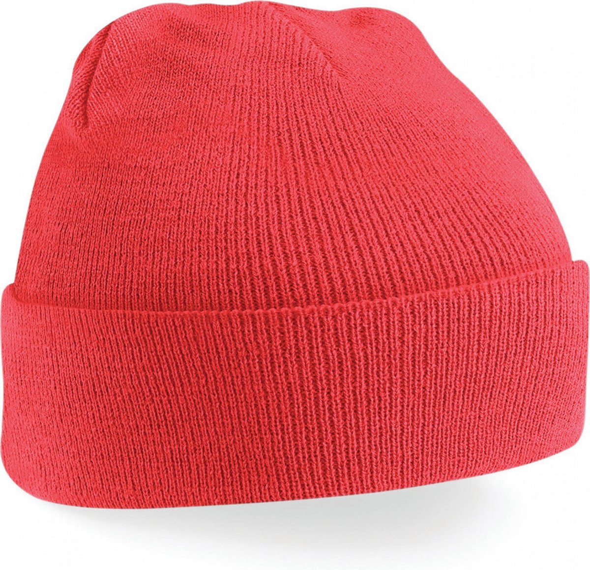 wintermuts coral| klassieke gebreide muts in 30 verschillende kleuren| tweelaags gebreid