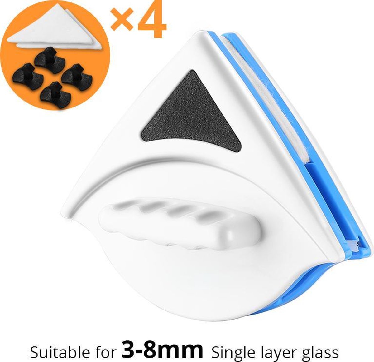 TBG Magnetische Window Glass Cleaner Huishoudelijke Schoonmaak Tool Ruitenwisser Magneet Double Side Magnetische Glas Borstel Tool voor Wassen 3-8mm