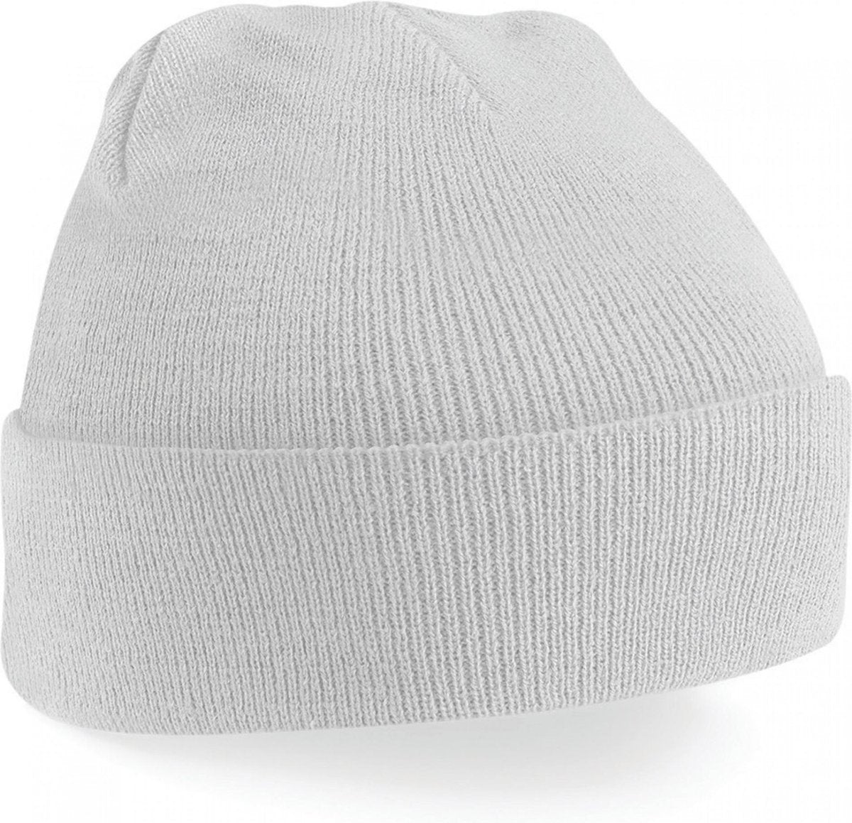 wintermuts light grey| klassieke gebreide muts in 30 verschillende kleuren| tweelaags gebreid