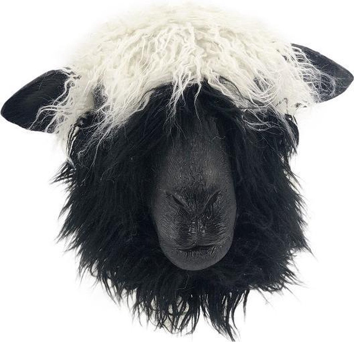 Zwartwit schaap masker (Valais)