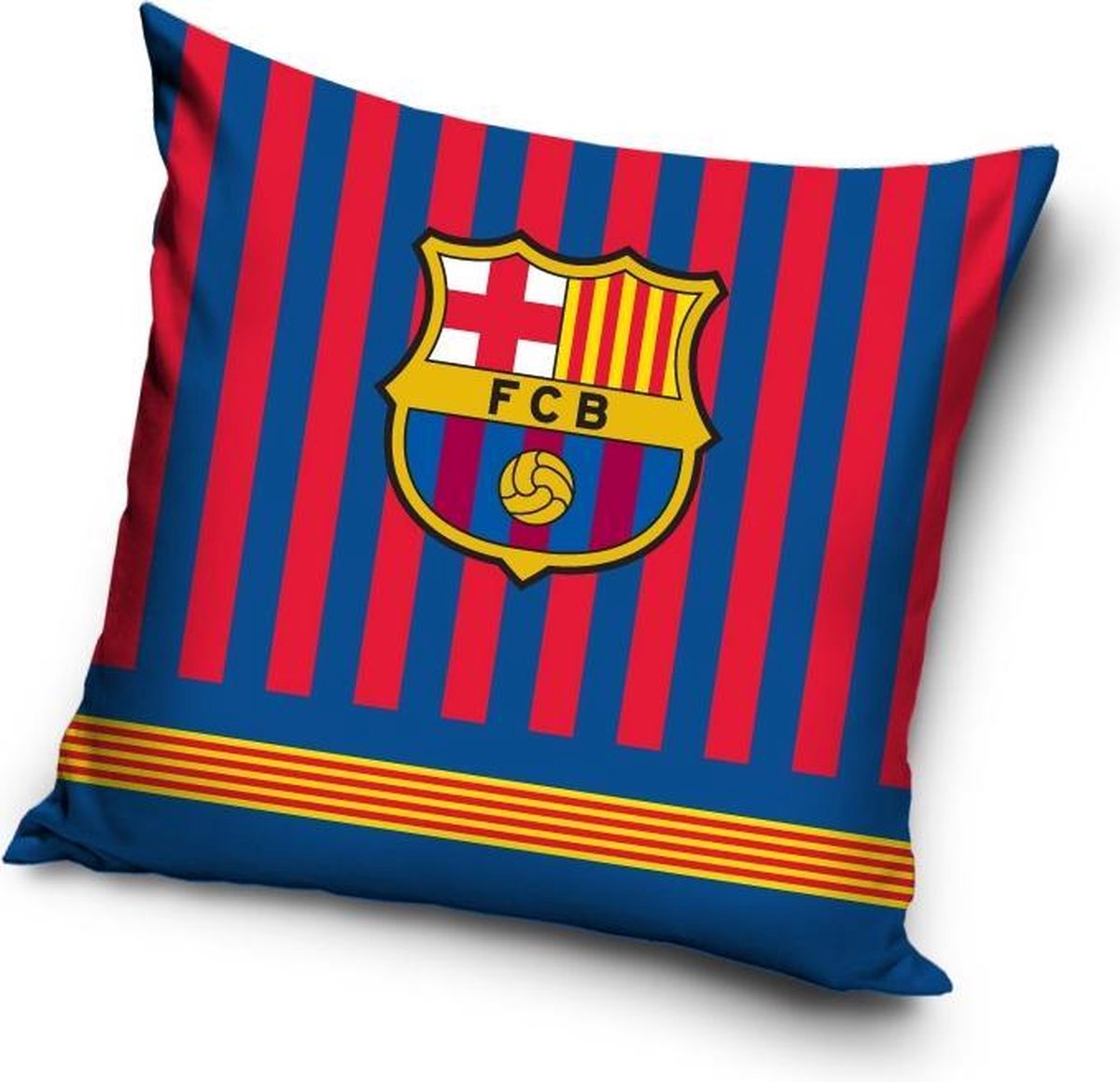 FC Barcelona Kussen stripes: 40x40 cm