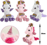 Spaarpot Eenhoorn (unicorn) Knuffel (ROZE)