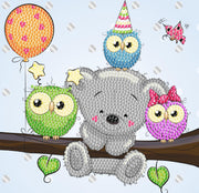 Crystal Art Diamond Painting Party Friends 18x18 cm