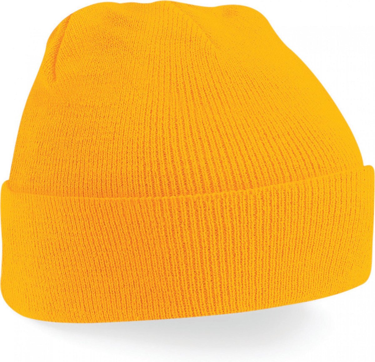 wintermuts Gold | klassieke gebreide muts in 30 verschillende kleuren| tweelaags gebreid