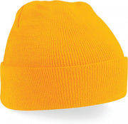 wintermuts Gold | klassieke gebreide muts in 30 verschillende kleuren| tweelaags gebreid