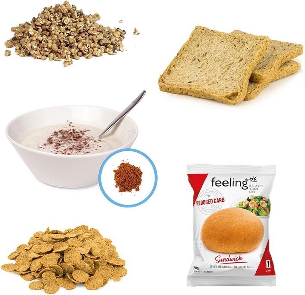 Protiplan | Ontbijt Mixverpakking | 5 x ±40 gram | Perfect voor een koolhydraatarm ontbijt of lunch