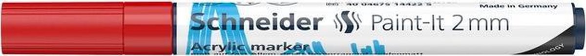 Acryl Marker Schneider Paint-it 310 2mm rood S-120102