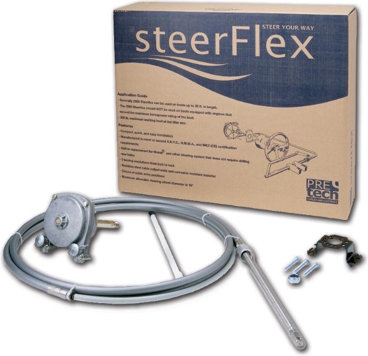 Pretech SteerFlex ZTS GEN II Rotary Stuursysteem 13ft - 396cm