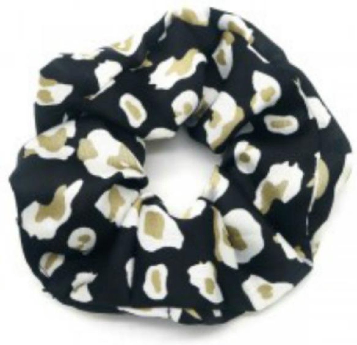 Scrunchie - Leopold - Gold - Zwart - Wokkel