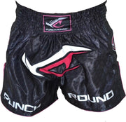 Punch Round NoFear Dames Kickboks Broek Zwart Roze M = Jeans Maat 32